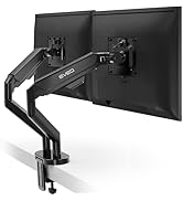 EVEO Premium Dual Monitor Mount 14"-32” Dual Monitor Arm VESA Bracket Adjustable Height Gas Sprin...