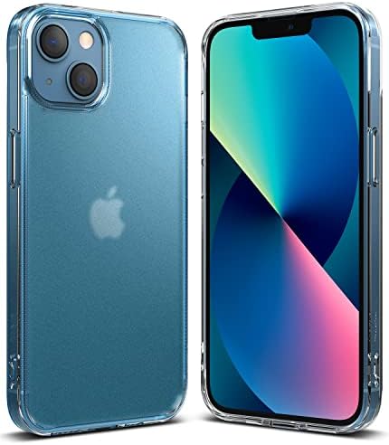 Ringke Fusion [Prevents Oily Smudges] Compatible with iPhone 13 Case, Anti-Fingerprint Technology Easy to Hold Feels Velvety Soft Phone Cover for Women, Men - Matte Clear