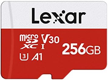 Lexar Micro SD 256 GB, Scheda Micro SD fino a 100 MB/sec(R), Scheda di Memoria microSDXC con Adattatore SD, A1, U3, C10, V30, Micro SD Card