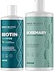 Biotin Shampoo and Conditioner Set - Sulfate & Paraben Free Shampoo and Conditioner with Biotin and Rosemary for All Hair Types - Volumizing Hair Care Set