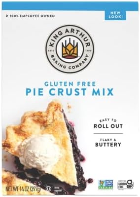 King Arthur Flour Gluten Free Pie Crust Mix, Packaging May Vary, 14 Oz