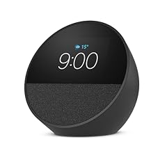 Novo Echo Spot com Alexa (2024) | Despertador inteligente com som vibrante | Cor Preta