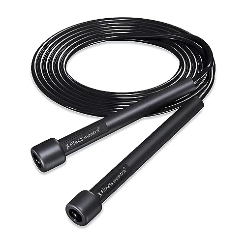 Fitness Mantra® Adjustable Length Skipping Rope/Jumping Rope for Men and Women (Color- Black, Qty- 1 Pcs.)