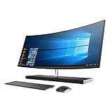 HP Envy 34-b147c 34" QHD LED Curved All-in-One Desktop - 9th Gen Intel Core i7-9700T Processor up to 4.30 GHz, 16GB 2666 MHz Memory, 256GB SSD + 2TB HDD, NVIDIA GeForce GTX 1050 4GB, Windows 10 Pro