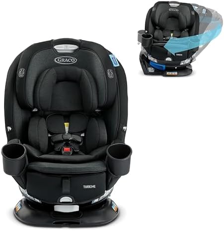 Graco Turn2Me 3-in-1 Convertible Car Seat, Rotating Seat feature, with Rear-Facing, Forward-Facing and Highback Booster options in Cambridge