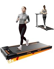 AIRHOT Under Desk Treadmill, Walking Pad 2 in 1 for Walking and Jogging, Portable Walking Treadmill with Remote Control Lanyard for Home/Office, 2.5HP Low-Noise Desk Treadmill in LED Display