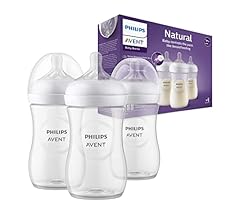 Philips Avent Biberón Natural Response: 3 biberones para bebés recién nacidos de 260 ml, sin BPA, a partir de 1 mes (modelo…