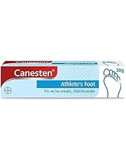 Canesten Athlete’s Foot 1% w/w Cream | Effective Athlete’s Foot Treatment | Soothes Itching | Destroys Athlete’s Foot Fungi | Antifungal Cream | Big pack |30 g (Pack of 1)