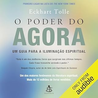 O poder do agora Audiolivro Por Eckhart Tolle capa