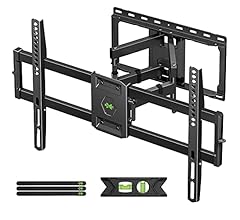 USX MOUNT Full Motion TV Wall Mount for Most 47-84 inch Flat Screen/LED/4K TV, TV Mount Bracket Dual Swivel Articulating Ti…