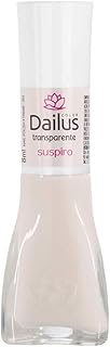 Dailus Suspiro - Esmalte Transparente, Acabamento brilhante, Fórmula vegana, 8 ml