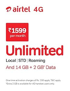 Airtel Unlimited Postpaid Plan @ 1599