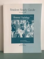 Student Study Guide for use with Abnormal Psychology 0073208973 Book Cover