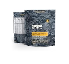 Nutrient Survival MRE Alpha Grab and Go Power Pack (8 Individually Packed Servings) Ready to Eat Meals, Freeze Dried Preppe…