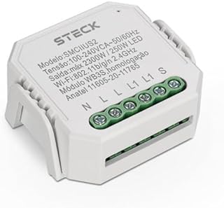 Steck, Módulo de Interruptor Interno Mini 4x2", Branco