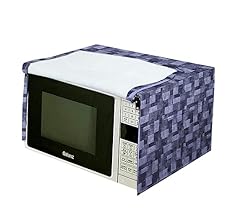 Kuber Industries Microwave Oven Full Closure Cover|3D Checkered Design & Water Proof PVC Material|Size 54 x 46 x 46 CM, Cap…