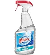 Windex with Vinegar Glass Cleaner Spray Bottle, New Packaging Designed to Prevent Leakage and Bre...