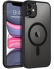 BENTOBEN for iPhone 11 Phone Case, Phone case for iPhone 11 Magnetic Case [Compatible with Mag Safe] Translucent Matte Slim Shockproof Anti-Fingerprint Protective Cover for iPhone 11 6.1’’ Black