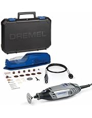 Dremel Multiherramienta 3000 130W, juego de 1 herramienta y 25 accesorios, velocidad de 10,000 a 33,000 RPM para corte, 3.2 mm, rectificado, grabado, pulido, afilado, limpieza, Negro, Azul, Plata