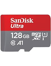 SanDisk 128 Go Ultra microSDXC, Carte micro sd + adaptateur SD (Pour Smartphone et Tablette, Video Full HDD, jusqu&#39;à 140 Mo/s, UHS-I, La performance A1, Class 10, U1)