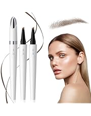 2PCS Lápiz de Cejas, 2024 Cejas Maquillaje Cejas Microblading Impermeable con 4 Puntas, Lápiz Mágico de Cejas para Maquillaje Natural Aplicable a las Mujeres (Marron Oscuro)