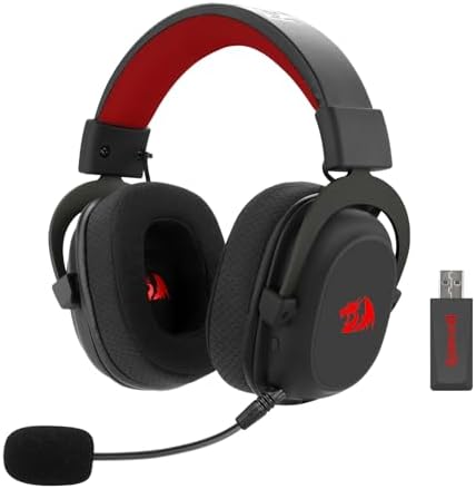 Headtset Gamer Redragon Zeus Pro, Surround 7.1, Cabo USB-C Removível, Wireless, c/Microfone, Preto - H510-PRO