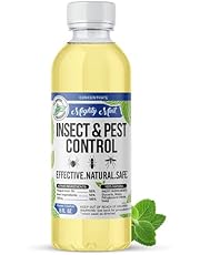 Mighty Mint Insect &amp; Pest Control Peppermint Concentrate 8 oz - Makes 1 Gallon - Plant-Based Formula Kills and Prevents Spiders, Ants, Flying Insects, and More