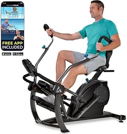 Teeter FreeStep Recumbent Cross Trainer Stepper, Zero-Impact Exercise Bike Alternative w/Patented Physical The