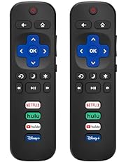 (Pack of 2) Replacement Remote Control Only for Roku TV, Compatible for TCL Roku/Hisense Roku/Onn Roku/Philips Roku Smart TVs(Not for Stick and Box)