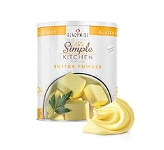 READYWISE - Simple Kitchen, Butter Powder, 204 Servings, Long Term Food Supply, Canned Butter, Baking Supplies, Survival Fo…