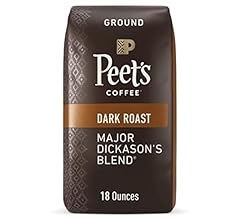 Peet's Coffee, Dark Roast Ground Coffee - Major Dickason's Blend 18 Ounce Bag