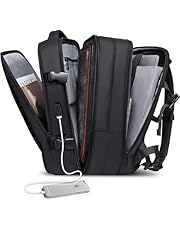 Romantic Crown Mochila de Viagem Expansivel Masculina Feminina, Mochila Para Notebook Executiva Impermeável Reforçada Cabo USB,Mochilas Trabalho Escola Viagens Presente（Preto）