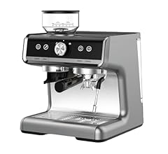 MERXENG Espresso Machine With Grinder, Professional Espresso Maker With Milk Frother Steam Wand, Barista Latte Machine With…