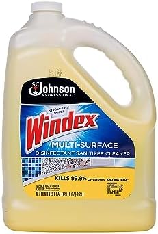 Windex Cleaner Disinfectant, 128 Oz. Bottle