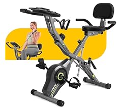 GOIMU Exercise Bike, 5 in 1 Foldable Stationary Bike for Seniors, 16-Level Adjustable Magentic Resistance, Indoor Recumbent…