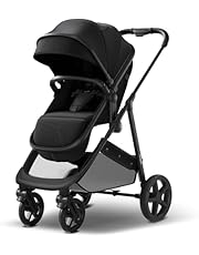 Mompush Wiz 2-in-1 Convertible Baby Stroller with Bassinet Mode - Foldable Infant Stroller to Explore More as a Family - Toddler Stroller with Reversible Stroller Seat