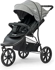 Carrito para niños de la marca Knorr-Baby, con tres ruedas y capota gris oscuro