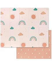 Alfombra Bebe Acolchada Plegable - Alfombra Bebe Sweety Fox 150x180x1cm - Alfombra Infantil Reversible, Plegable e Impermeable - Colchoneta Bebe Suelo para Jugar - Tapete Bebe - Arco iris