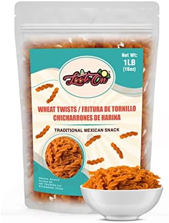 Duritos (Duros) 1LB - Wheat Twists Snacks - Fritura De Tornillo - Mexicans Traditional Chicharrones De Harina - Twists Puffs Chips by LookOn