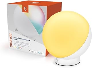 Luminária de mesa Inteligente Wi-Fi, LED 12W, 1200 Lúmens, Branco Frio/Quente, RGB 16 milhões de cores, Controle através d...