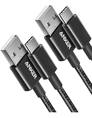 Anker USB to USB C Cable [2 Pack, 3FT], USB A to USB C Charger Cord for Samsung Galaxy S10 S10+, LG V30, Beats Fit Pro and More (USB 2.0, Black)