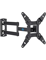 Full Motion TV Monitor Wall Mount Bracket Articulating Arms Swivel Tilt Extension Rotation for Most 13-42 Inch LED LCD Flat Curved Screen TVs &amp; Monitors, Max VESA 200x200mm up to 44lbs by Pipishell