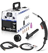 Reboot 145A Mig Gasless Welder,240V MMA ARC/Lift Tig 3 in 1 Welding Machine Flux Core Welder with...