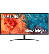 SAMSUNG 34" ViewFinity S50GC Series Ultrawide QHD Monitor, 100Hz, 5ms, HDR10, AMD FreeSync, Eye C...