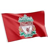 Liverpool FC Flag Football Club Soccer Premier League 100% Polyester Indoor Outdoor 3 feet x 5 fe...
