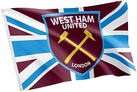 Desert Cactus West Ham United Flag Hammers Football Soccer 100% Polyester Indoor Outdoor 3x5 feet Banner (Flag E)