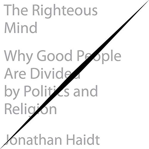 The Righteous Mind Audiolivro Por Jonathan Haidt capa