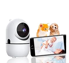 Camera Ip Wifi Giratória 1080p Estilo Babá Eletrônica Com Visão Noturna e Alerta De Movimento