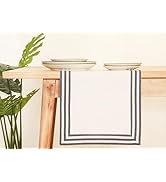 PurpleEssences Table Runner White – 90 inches Long Hemstitch Runner 14 x 90 Inch – 100% Cotton – ...