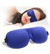 Sleep Mask for Back and Side Sleeper, 100% Block Out Light, Eye Mask Sleeping of 3D Night Bindfol...